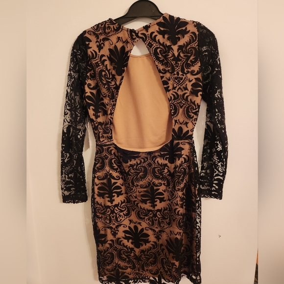 Dex Black Lace Knee Length Cocktail Dress with tags size Small - Picture 5 of 5